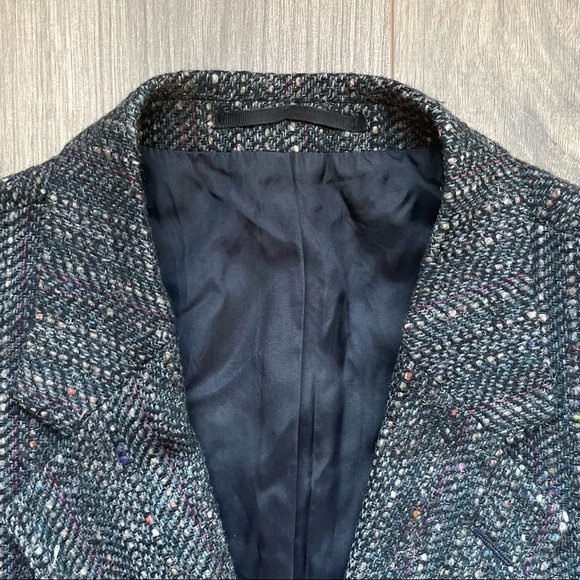 Givenchy Virgin Wool Multicolor Tweed Blazer | L - Picture 2 of 13